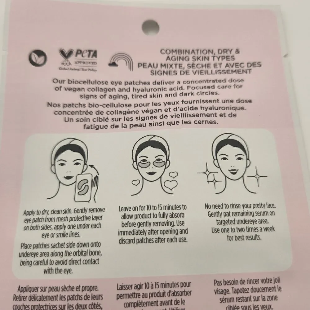 Pacifica Sheet Face Mask Vegan Collagen Spot Masks & Disobey Time Full Face Mask